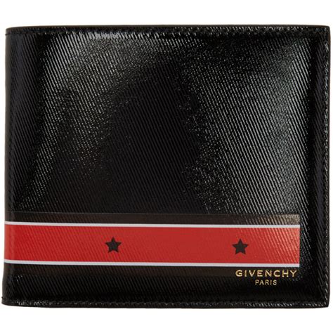 givenchy black and red stars and stripe wallet|givenchy denim wallet.